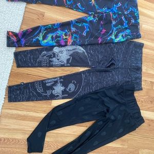 Bundle of wideband Terez leggings sz large